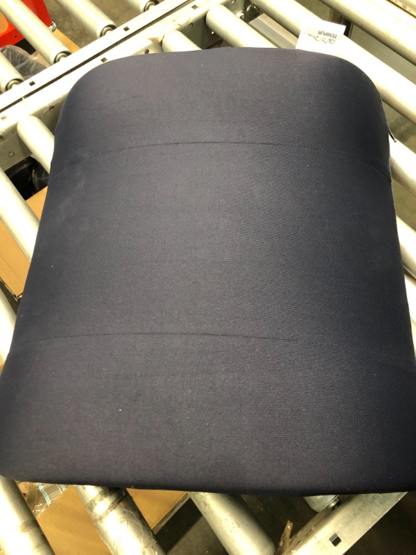 Photo 2 of  Support Pillow for Chair to Assist with Back Support with Removable Washable Cover to Ease Lower Back Pain and Discomfort while Improving Posture,14 x 13 x 5,Contoured Foam,Premium,Navy