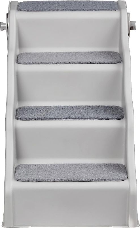 Photo 1 of Amazon Basics Foldable Steps for Dogs and Cats, Grey