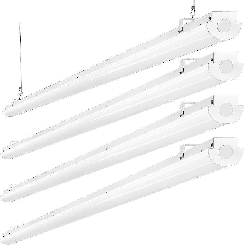 Photo 1 of AntLux 8FT LED Shop Light, 110W LED Strip Light [6-lamp F32T8 Fluorescent Equiv.], Compact Commercial 8 Foot Ceiling Light Fixture for Warehouse, 12000LM, 5000K, Energy Saving up to 4000W / 5Y, 4 Pack