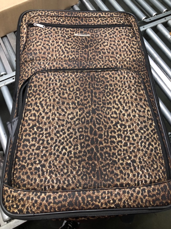 Photo 3 of Rockland Jungle Softside Upright Luggage, Leopard, 4-Piece Set (14/19/24/28