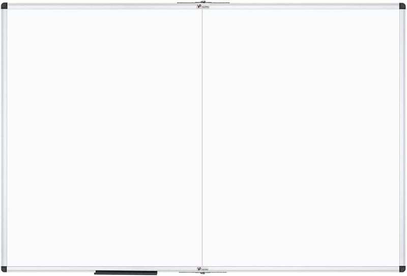 Photo 1 of Large Dry Erase White Board/Magnetic Whiteboard, 96 X 48 Inches, Silver Aluminium Frame