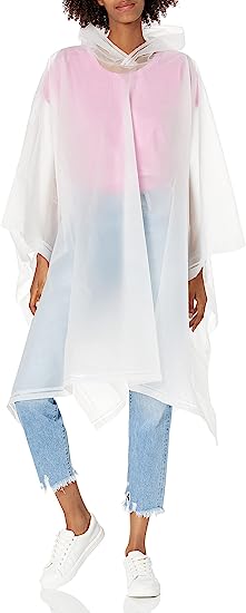 Photo 1 of Pack of 50  Unisex Rain Poncho, lightweight, reusable, and packable on the go rain protection