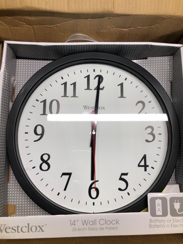 Photo 3 of Westclox 461861 (Black) Basic Wall Clock, 10"
