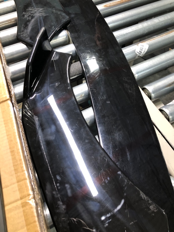 Photo 1 of IKON MOTORSPORTS, Compatible with 66"-71" Width Car, Adjustable A Style Front Bumper Lip Chin Splitter Spoiler Air Dam Gloss Black 3PCS
