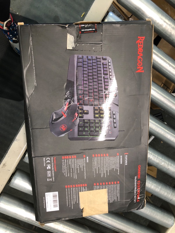 Photo 5 of Redragon S101 Gaming Keyboard, M601 Mouse, RGB Backlit Gaming Keyboard, Programmable Backlit Gaming Mouse, Value Combo Set [New Version] Black