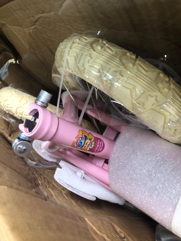 Photo 1 of ACEGER Girls Bike with Basket, Kids Bike for 3-13 Years, 14 inch with Training Wheels, 16 inch with Training Wheels and Kickstand, 20 inch with Kickstand but no Training Wheels. Pink 14 Inch