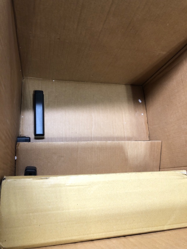 Photo 1 of 3 Shelf Plastic Printer Cart with Wheels Black - Mind Reader