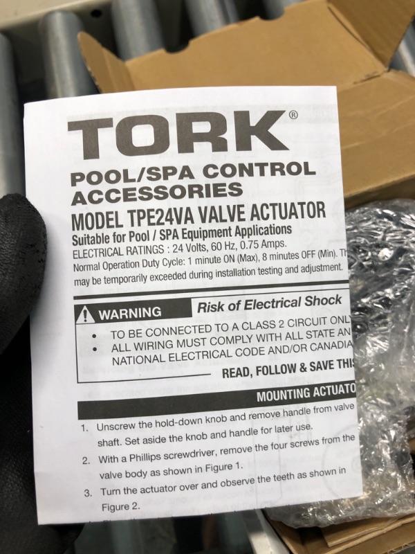 Photo 2 of NSI TORK TPE24VA 24-Volt Valve Actuator Control, Compatible with all 24VAC Control Systems & Jandy 4715 3-Port 1-1/2 to 2-Inch Positive Seal NeverLube Valve Control + Valve, 4715