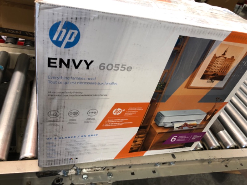 Photo 3 of ENVY 6055e Wireless Inkjet Printer with 6 months of Instant Ink Included with HP+