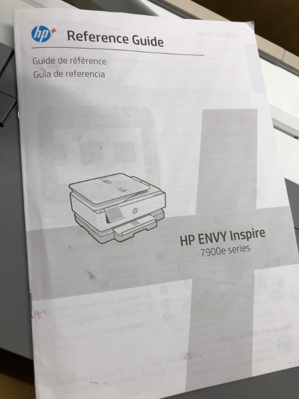 Photo 1 of HP Envy Inspire 7955e Wireless Color All-in-One Printer with Bonus 6 Months Instant Ink with HP+ (1W2Y8A)