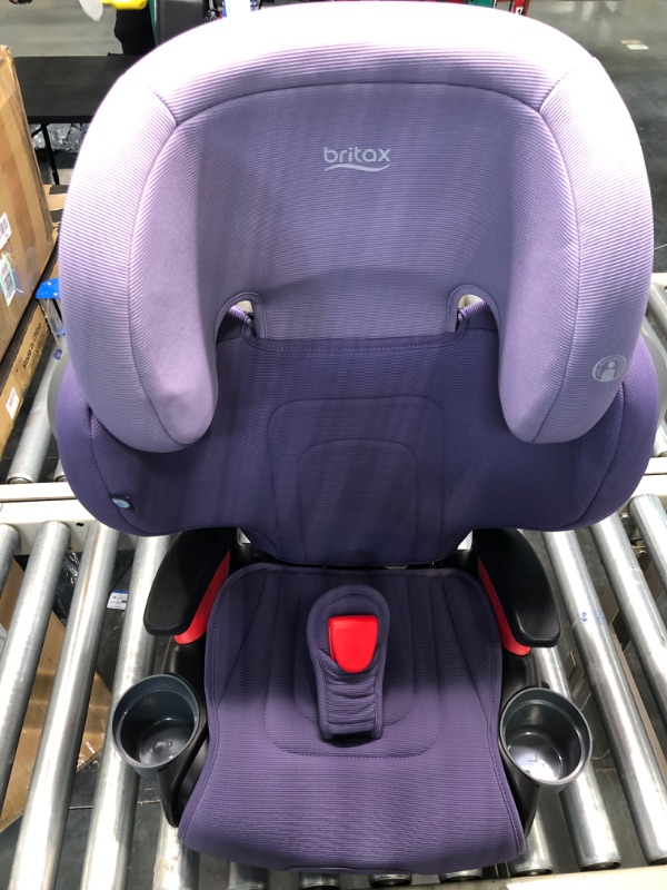 Photo 1 of Britax Highpoint Backless Belt-Positioning Booster Seat, SafeWash Purple Ombre