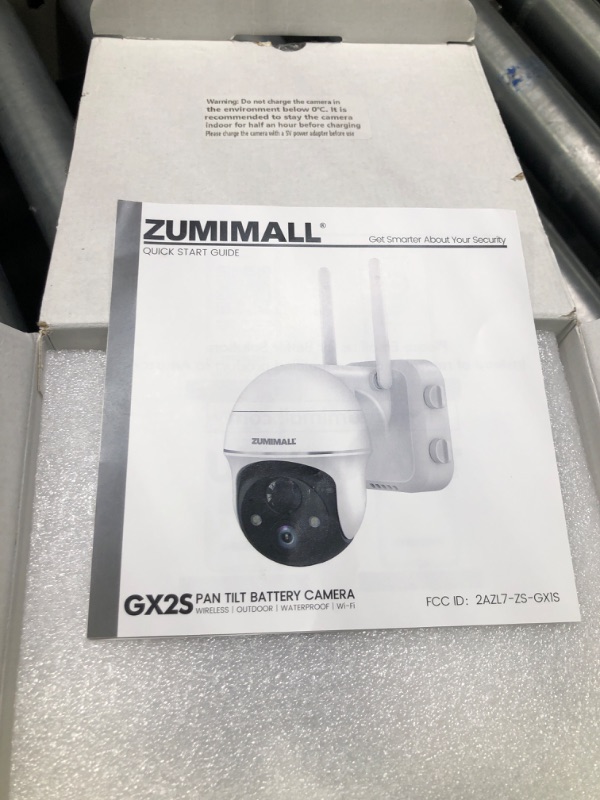 Photo 3 of 2K Security Camera Outdoor Wireless WiFi with 360° PTZ, ZUMIMALL Battery Powered Wireless Cameras for Home Surveillance, Spotlight & Siren/PIR Detection/3MP Color Night Vision/2-Way Talk/IP66/Cloud/SD single