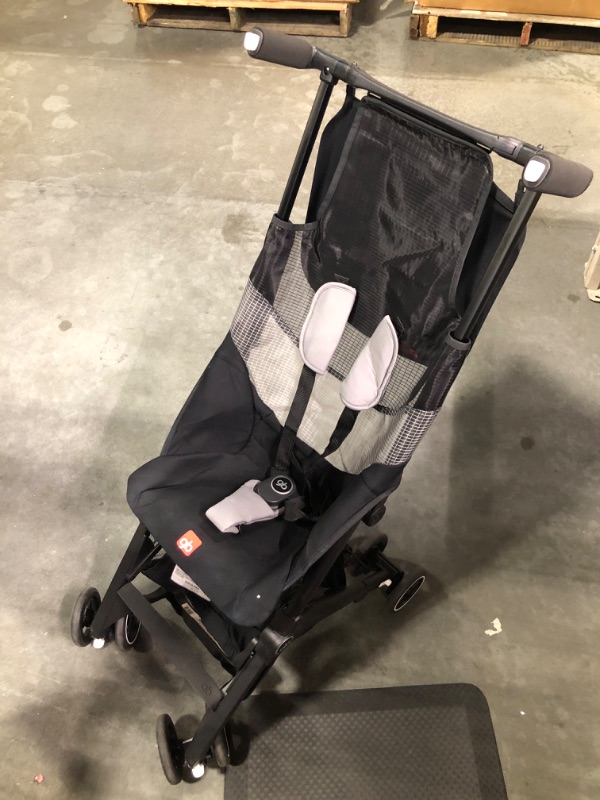 Photo 1 of gb Pockit Air All Terrain Ultra Compact Lightweight Travel Stroller with Breathable Fabric in Velvet Black