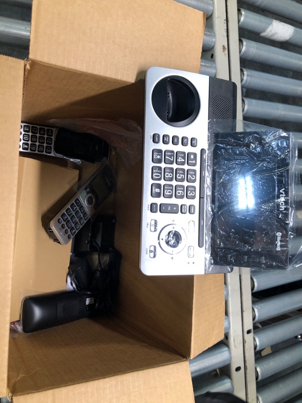 Photo 1 of VTech IS8251-3 Business Grade 3-Handset Expandable Cordless Phone for Home Office, 5" Color Display, Programmable Short Cut Keys, Smart Call Blocking, Answering System,Bluetooth Connect to Cell 3 Handset