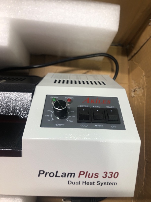 Photo 5 of Akiles APLP330 Model ProLam Plus 330 Dual Heat System Laminator, 13" (330 mm) Throat Capacity, 23"/min Max Laminating Speed, 10 mil Max Pouch Thickness, 1mm Max Laminating Thickness