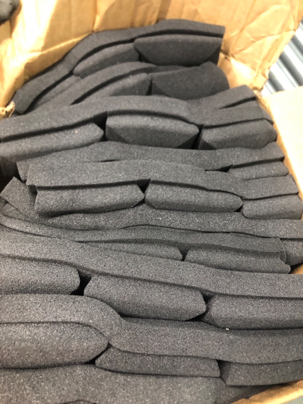 Photo 2 of 24 Pack-12 x 12 x 2 Inches Pyramid Designed Acoustic Foam Panels, Sound Proof Foam Panels Black, High Density and Fire Resistant Acoustic Panels, Sound Panels, Studio Foam for Wall and Ceiling 12 x 12 x 2 Inches 12 Pack - Black Pyramid