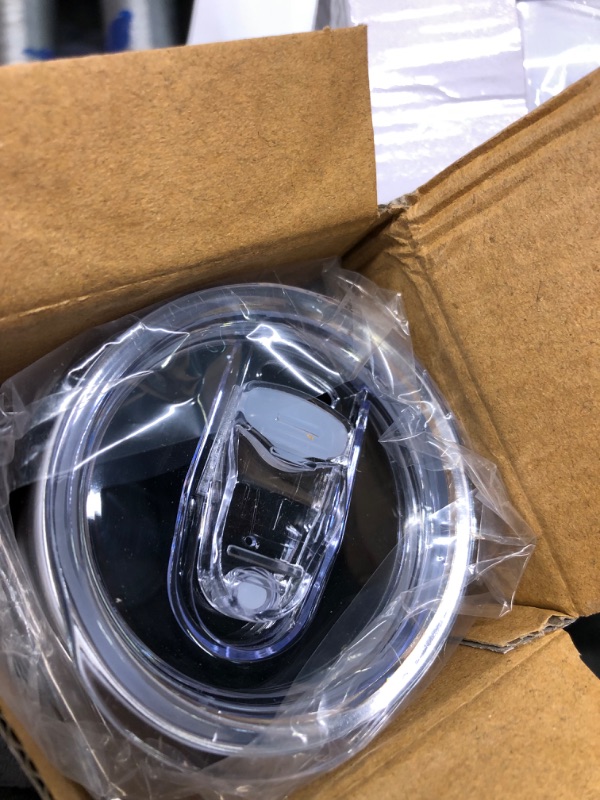 Photo 1 of 6 Pcs Gift Boxes with Ribbon for Sublimation Tumbler Transparent Gift Box Exhibition  20 oz, Heat Press Sublimation Blanks Skinny Tumbler Gift Wrapping WHITE