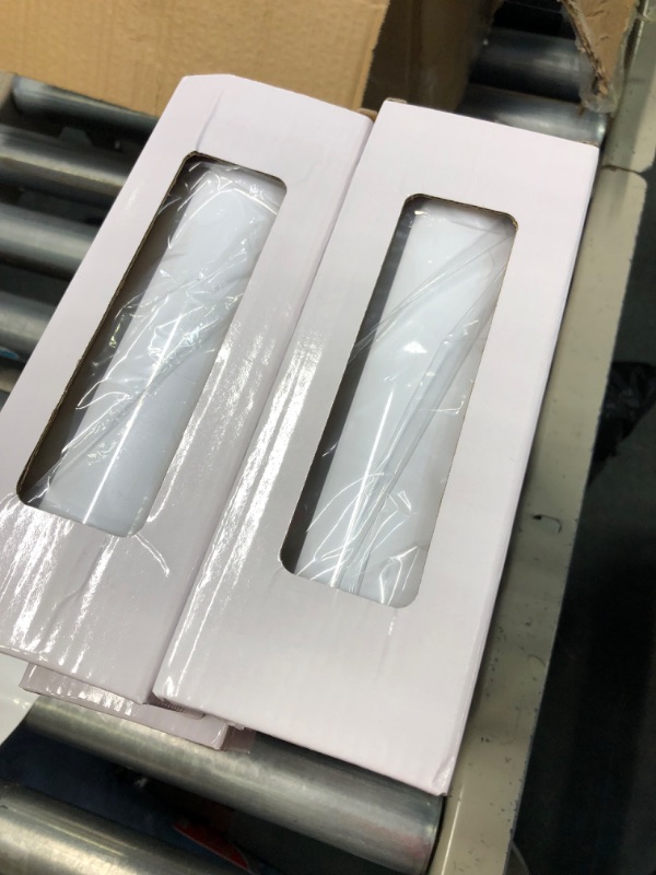 Photo 1 of 6 Pcs Gift Boxes with Ribbon for Sublimation Tumbler Transparent Gift Box Exhibition  20 oz, Heat Press Sublimation Blanks Skinny Tumbler Gift Wrapping WHITE