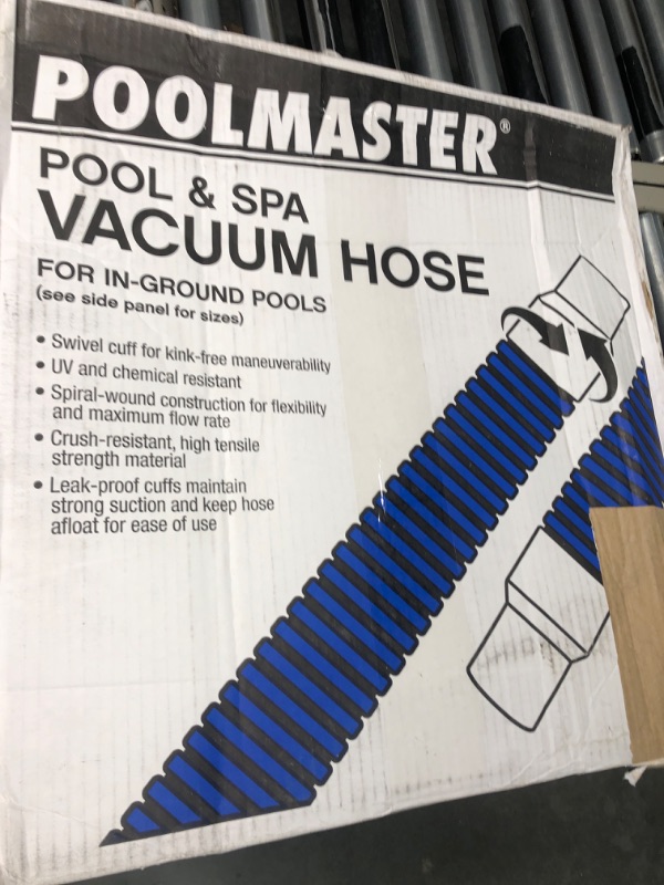 Photo 2 of Poolmaster 33440 Heavy Duty In-Ground Pool Vacuum Hose With Swivel Cuff, 1-1/2-Inch by 40-Feet,Neutral 40-Feet Hose