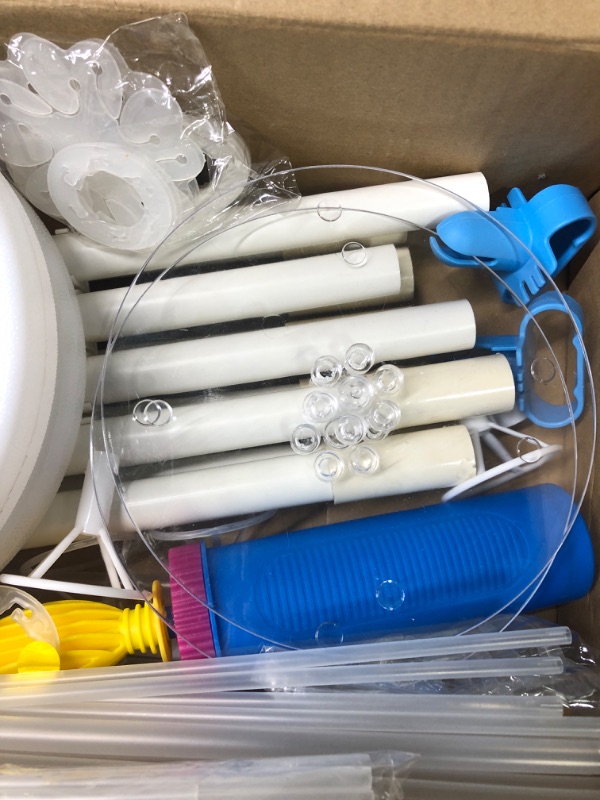 Photo 1 of 2 Set Balloon Column Kit, 2 Set Table Stand Kit, 63-inch height 30Pcs Balloon Rings, 100 Glue Point,2 Tying Tool,2 Flower Clip,1 Balloon Pump for Party Wedding Birthday Graduation Festival Decorations