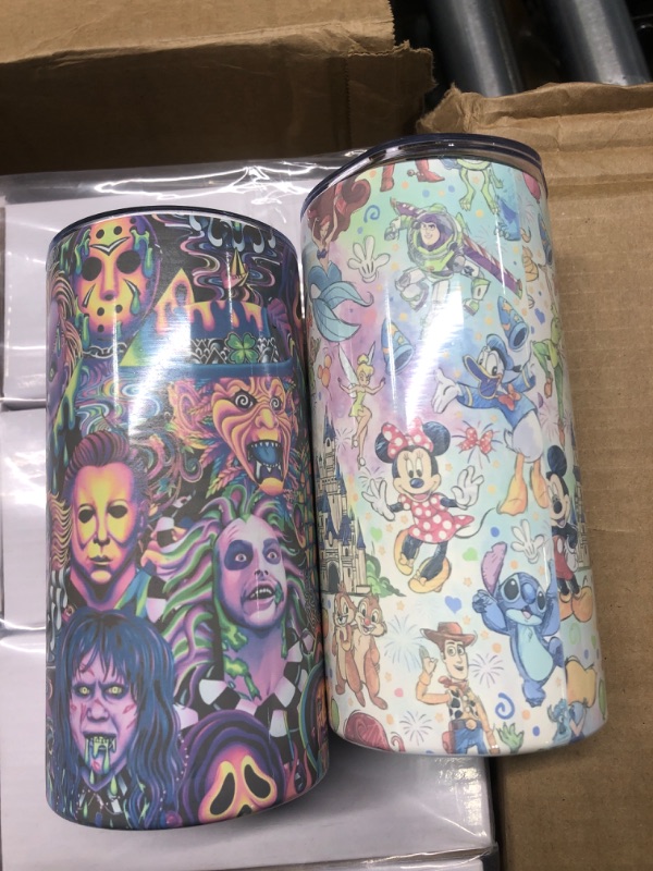 Photo 2 of 24 pack 20 oz sublimation tumblers assorted designs 