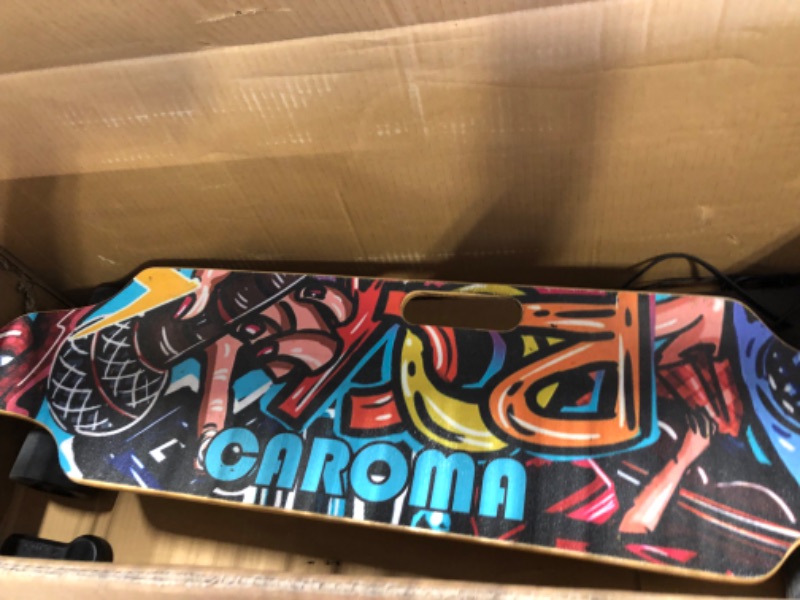 Photo 3 of Caroma Electric Skateboards with Remote, 700W Dual Motor, 18.6 MPH Max Speed, 12 Miles Range, Electric Longboard for Adults