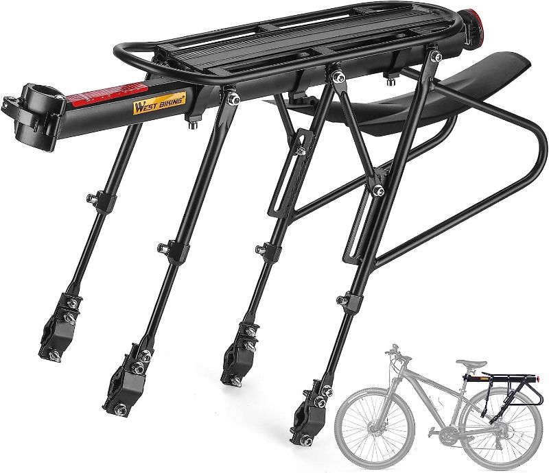 Photo 1 of ANGGOER Rear Bike Rack - Bike Rack for Back of Bike - Aluminum Bicycle Cargo Rack - Back Rack for 20-29'' and 700c - 310 lbs Capacity
