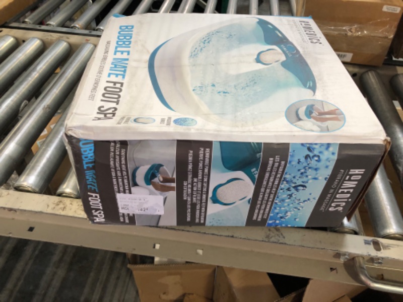 Photo 2 of HoMedics Bubble Mate Foot Spa, Toe Touch Controlled Foot Bath with Invigorating Bubbles and Splash Proof, Raised Massage nodes and Removable Pumice Stone