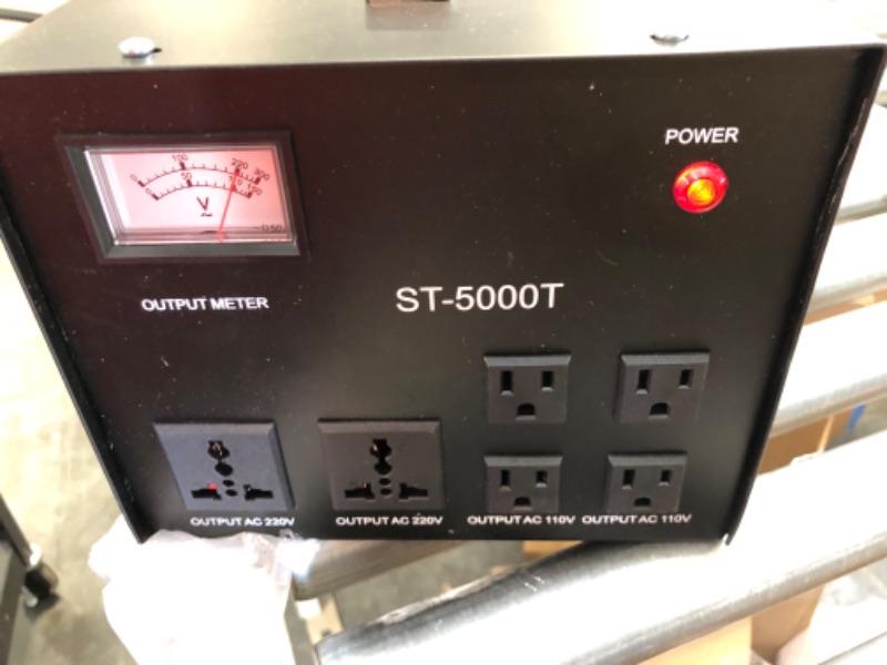Photo 5 of 5000W Voltage Converter Transformer with Regulator Meter Step Up Down AC 110V/220V Power Regulator Transformer Heavy Duty Power Converter Circuit Breaker Protection ***USE STOCK PHOTO AS REFRENCE/PHOTO IS NOT EXACT IMAGE TO ACTUAL PRODUCT**