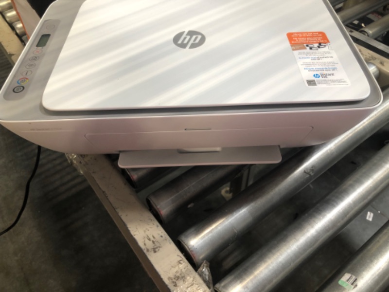 Photo 1 of HP DeskJet 2755e Wireless Color All-in-One Printer (26K67A), white