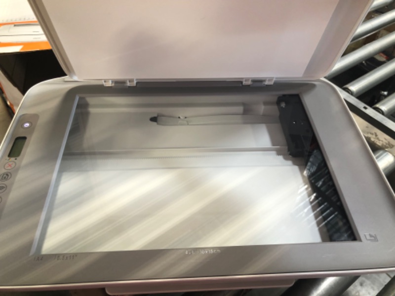 Photo 1 of HP DeskJet 2755e Wireless Color All-in-One Printer (26K67A), white