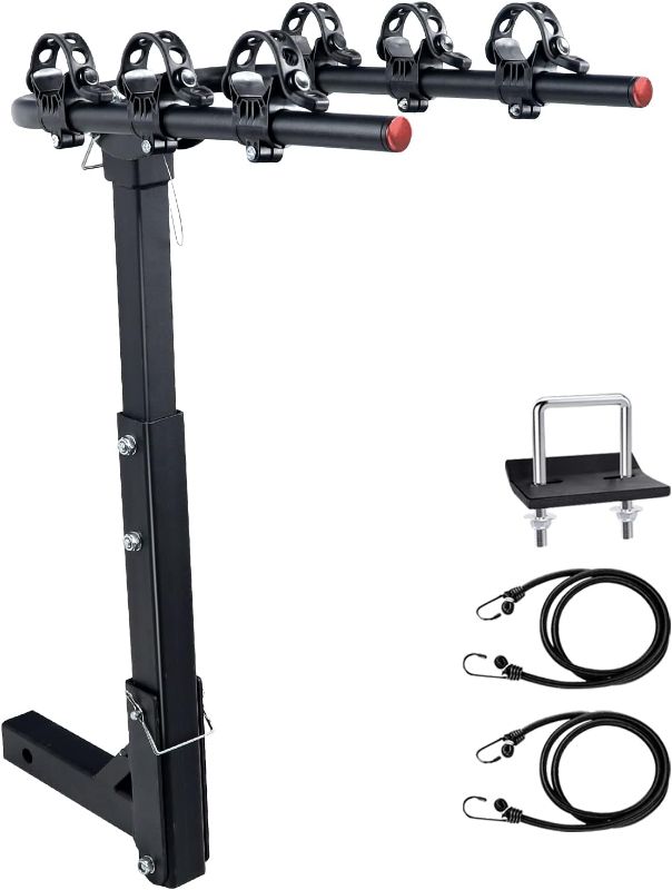 Photo 1 of Bike Rack for SUV 3 Bike Rack Hitch Bike Rack Foldable Bicycle Rack for Cars, Trucks, SUV's and Minivans