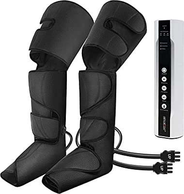 Photo 1 of CINCOM Leg Massager for Circulation and Pain Relief, Air Compression Foot Leg Calf Thigh Massage, Full Leg Massager 3 Modes 3 Intensities 2 Extenders, Gift for Mom Dad