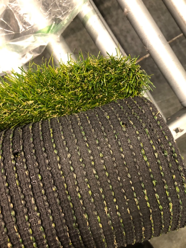 Photo 1 of Artificial Grass Thick Turf (1.38" Custom Sizes) Multi-use Fake Pet Grass Indoor/Outdoor Rug Synthetic Lawn Carpet,Faux Grass Landscape for Patio,Garden,Astroturf for Dogs with Drain Holes 3FTx8FT 3 Ft