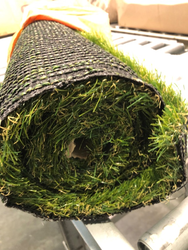 Photo 3 of Artificial Grass Thick Turf (1.38" Custom Sizes) Multi-use Fake Pet Grass Indoor/Outdoor Rug Synthetic Lawn Carpet,Faux Grass Landscape for Patio,Garden,Astroturf for Dogs with Drain Holes 3FTx8FT 3 Ft