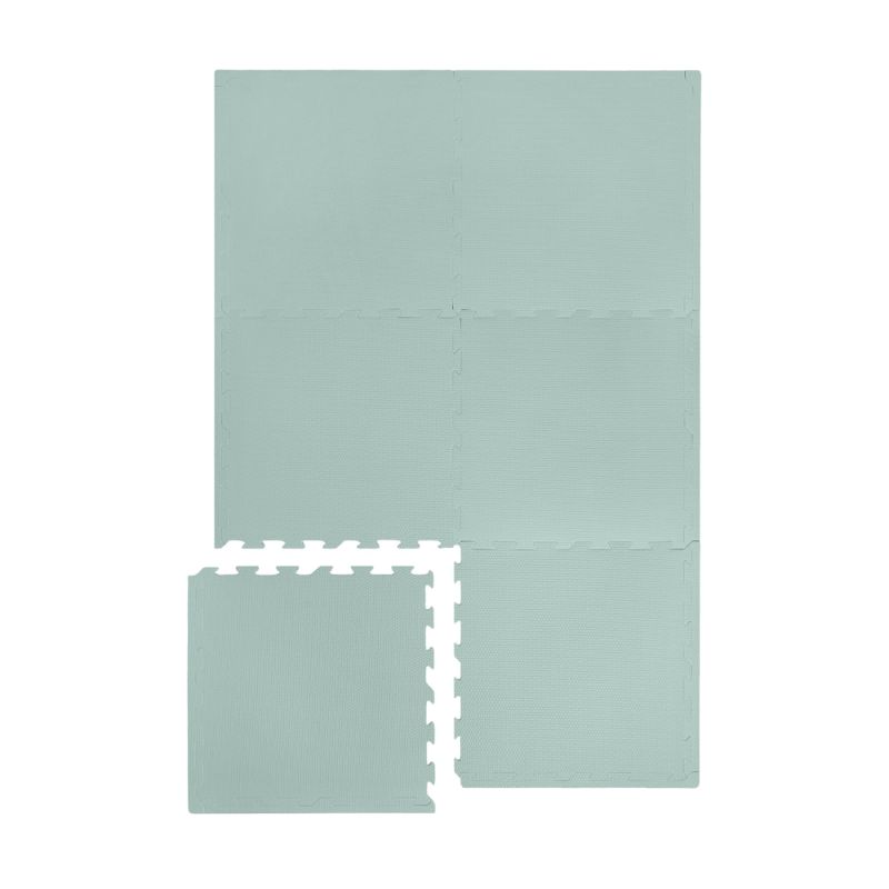 Photo 1 of 3 Sprouts Foam Puzzle Play Mat with Interlocking EVA Tiles for Toddlers, Babies and Kids in Seafoam Green