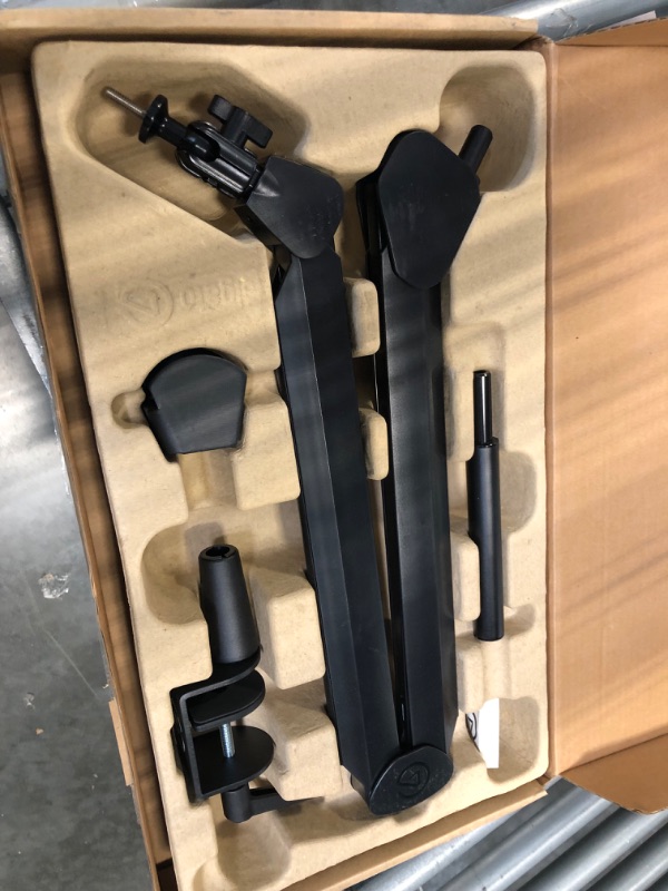 Photo 1 of Elgato Wave Mic Arm - Premium Broadcasting Boom Arm with Cable Management Channels, Desk Clamp, 1/4" Thread Adapters, Fully Adjustable, perfect for Podcasts, Streaming, Gaming, Home Office, Recording