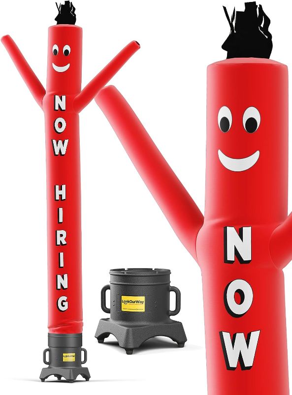 Photo 1 of Air Dancers Inflatable Tube Man Set - 10ft Tall Wacky Waving Inflatable Dancing Tube Guy with 12-Inch Diameter Blower for Business Promotion 