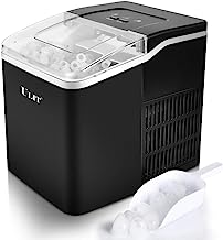 Photo 1 of ULIT Portable Ice Maker,Ice Maker Machine for Countertop, Self-Cleaning Function Ice Cube Maker,Make 26 lbs Ice in 24 hrs, 9 Ice Cubes Ready in 8 Minutes,with Ice Scoop and Basket(Black)