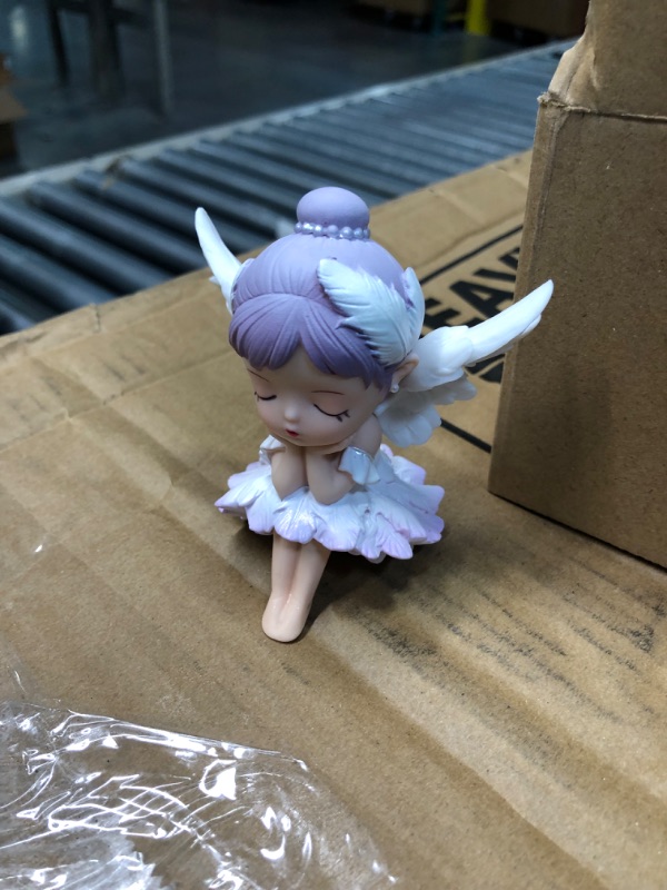 Photo 1 of Baby Girl Cake Topper Girl Cake Decoration Lovely Desktop Ornament Baking Cake Decoration Ornaments Chic Car Decoration for Car Home Decorations(Purple)