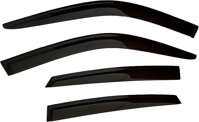 Photo 1 of  Tape-On Side Window Visor Deflectors Rain Guards Compatible with Honda Civic