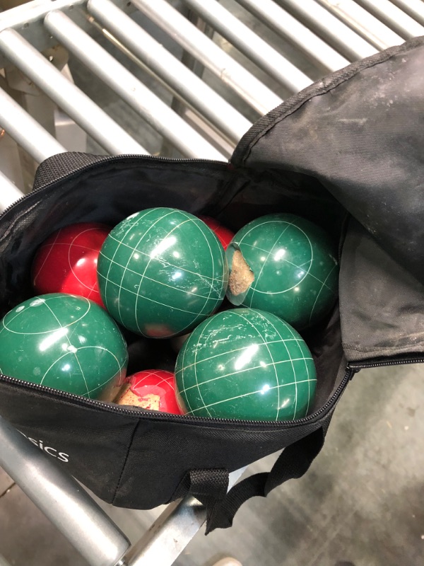 Photo 4 of Amazon Basics Bocce Ball Set with Soft Carry Case
