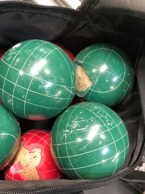 Photo 3 of Amazon Basics Bocce Ball Set with Soft Carry Case
