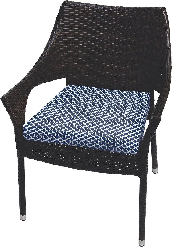 Photo 1 of Mozaic Home AMCS104986 Indoor/Outdoor Cushion, Dark Blue Chainlink