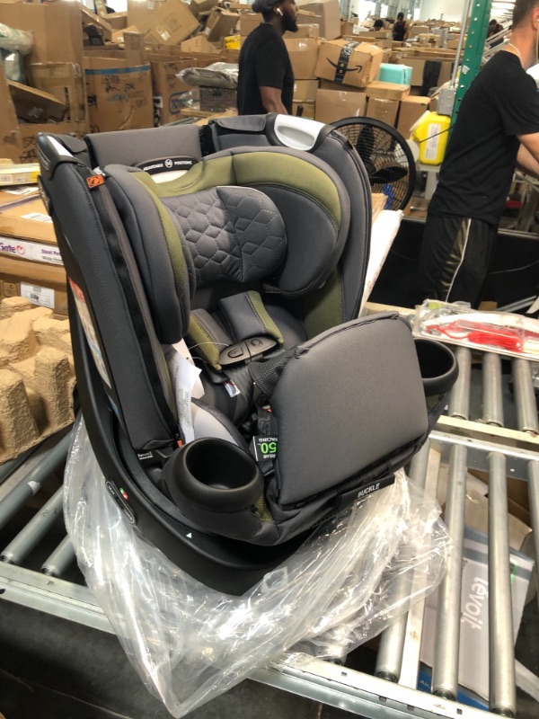 Photo 3 of Evenflo Revolve Extend Rockland Convertible Car Seat Revolve Extend Quick Clean Cover Rockland Green