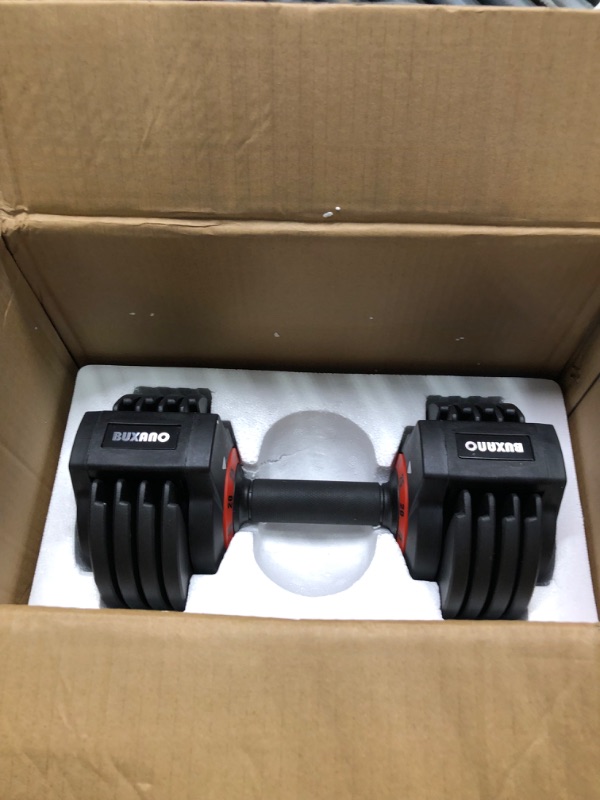 Photo 1 of Adjustable Dumbbells 25/55LB Single Dumbbell Weights, 5 in 1 Free Weights Dumbbell with Anti-Slip Metal Handle, Suitable for Home Gym Exercise Equipment 25LB-1pc