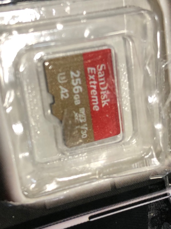 Photo 2 of SanDisk 256GB Extreme microSDXC UHS-I Memory Card with Adapter - Up to 190MB/s, C10, U3, V30, 4K, 5K, A2, Micro SD Card - SDSQXAV-256G-GN6MA 256GB Memory Card Only