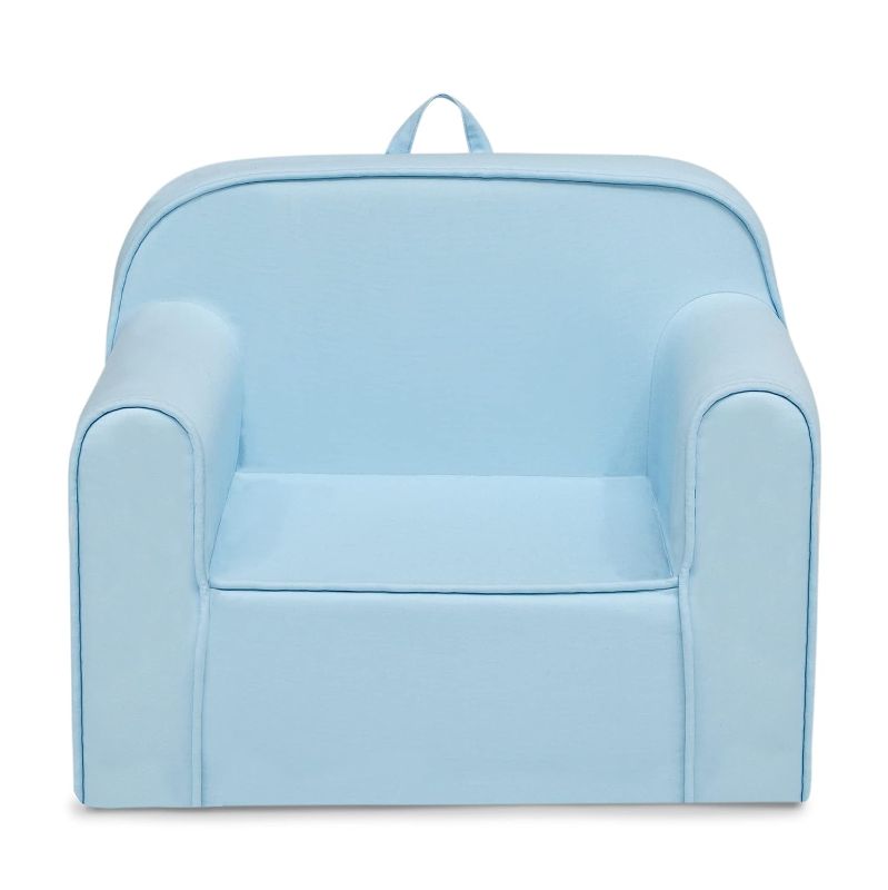 Photo 1 of Delta Children Cozee Chair for Kids for Ages 18 Months and Up, Light Blue