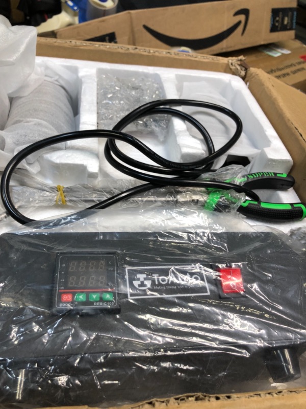 Photo 1 of 1+3kg Metal Melting Furnace, Digital Electric Melting Furnace, Electric Melting Furnace with Graphite Crucible, Casting and Refining Kiln Tools for Gold, Silver, Copper, and Aluminum Smelters (110v