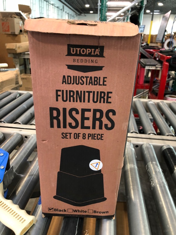 Photo 2 of Utopia Bedding Premium Adjustable Furniture Risers - 5 to 9 inch